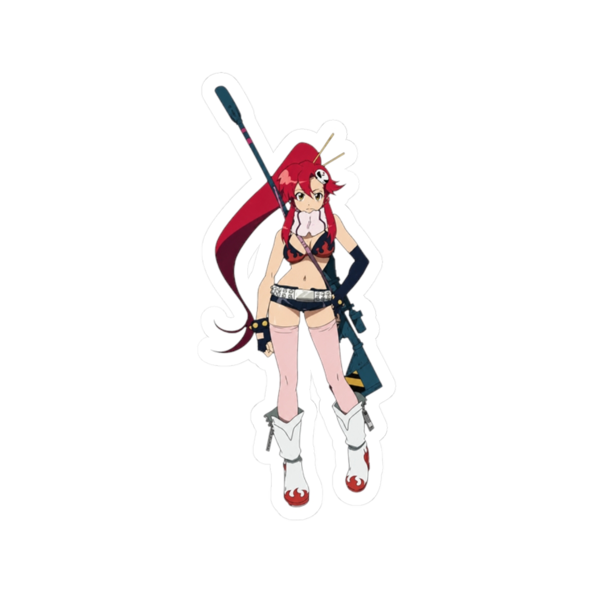 Gurren Lagann Yoko Sticker - alternate angle 3, merchandise