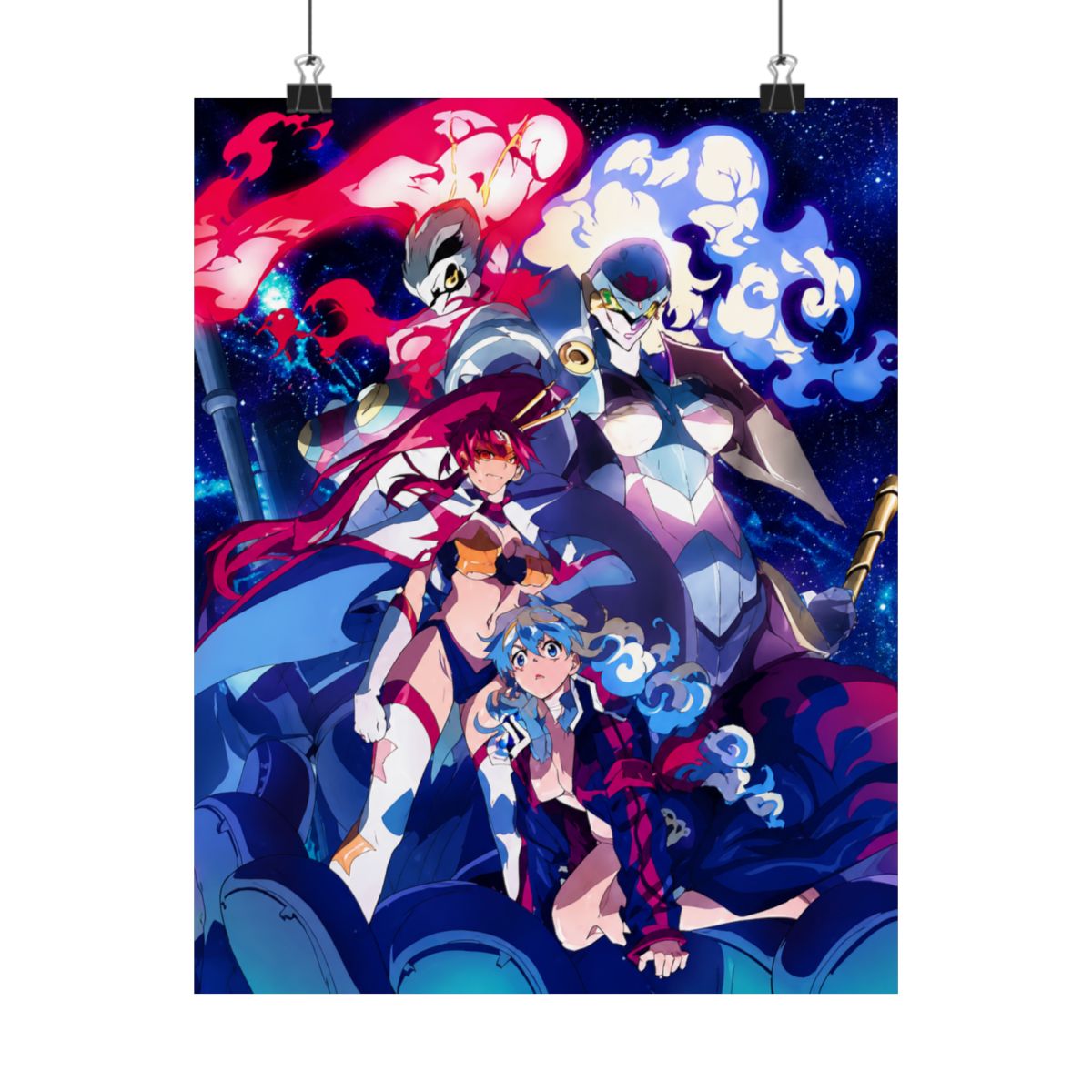 Gurren Lagann Anime Fabric Wall Scroll (32"x 42") Inches - alternate angle 5, merchandise