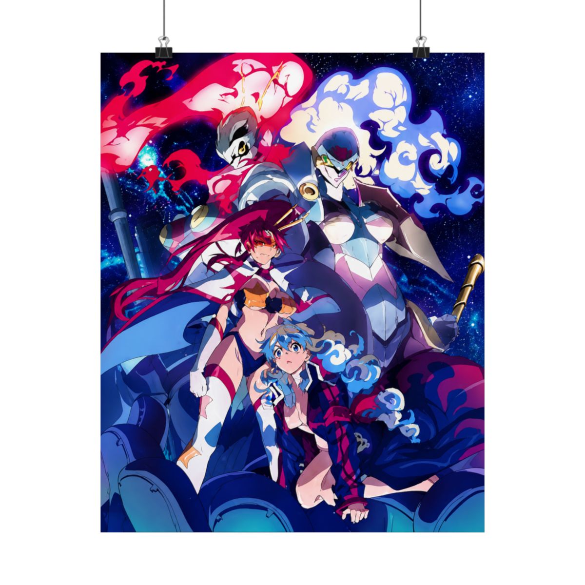 Gurren Lagann Anime Fabric Wall Scroll (32"x 42") Inches - alternate angle 3, merchandise