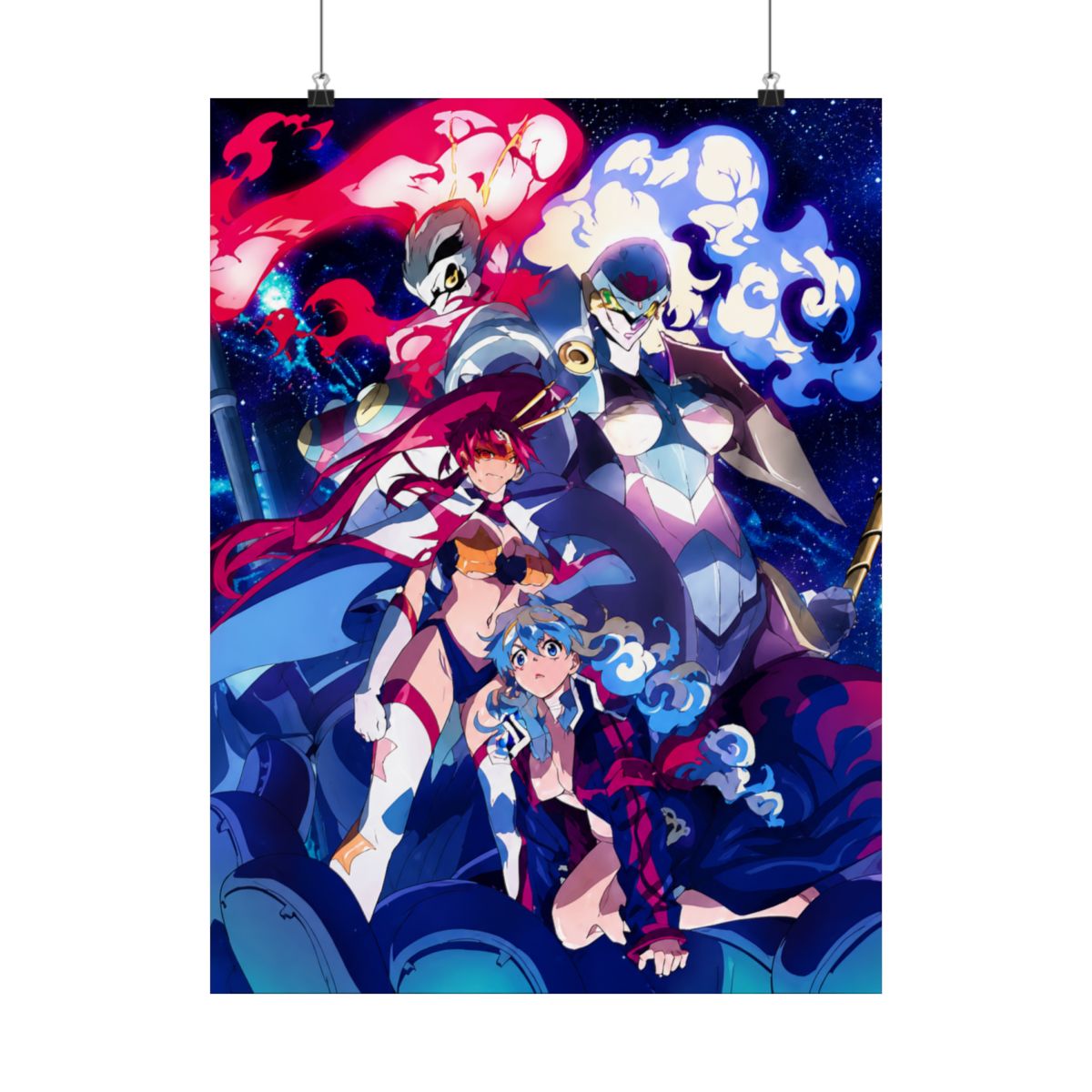 Gurren Lagann Anime Fabric Wall Scroll (32"x 42") Inches - alternate angle 2, merchandise