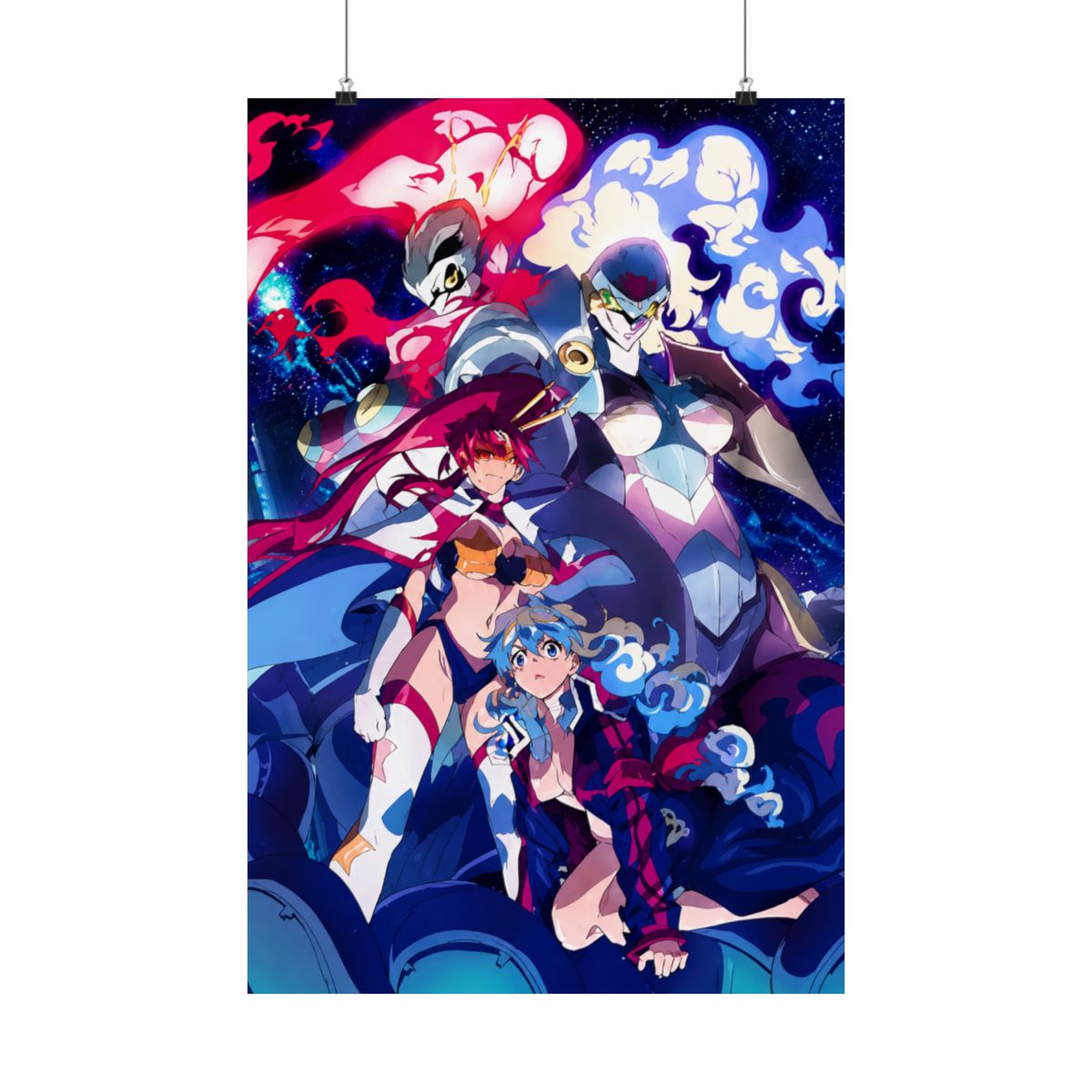 Gurren Lagann Anime Fabric Wall Scroll (32"x 42") Inches