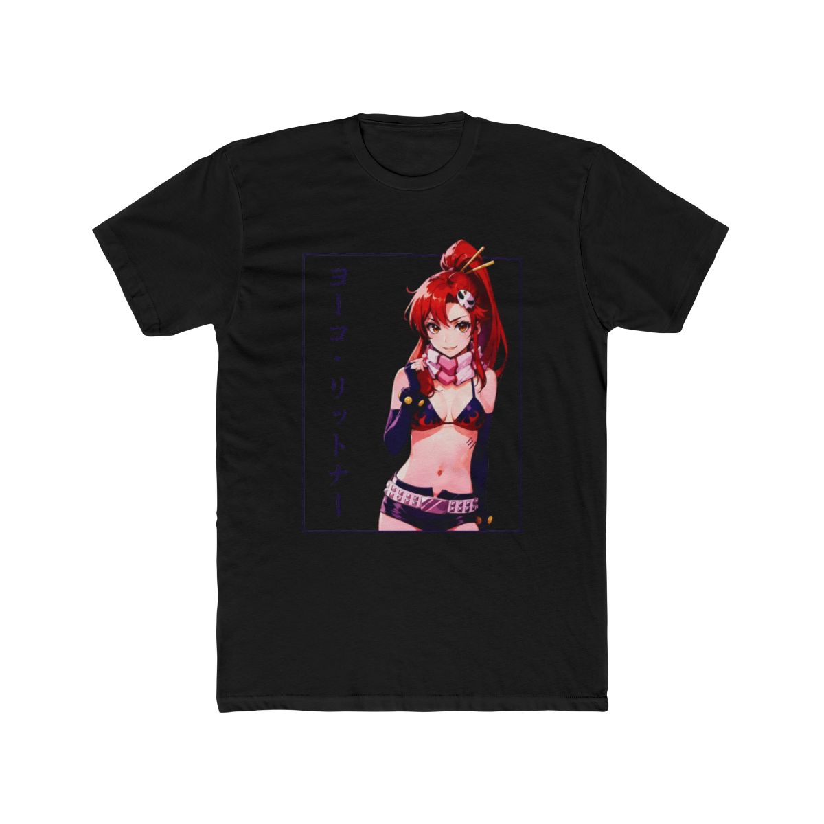 Yoko Littner Anime Tee: Gurren Lagann Manga Cotton T Shirt - alternate angle 3, merchandise