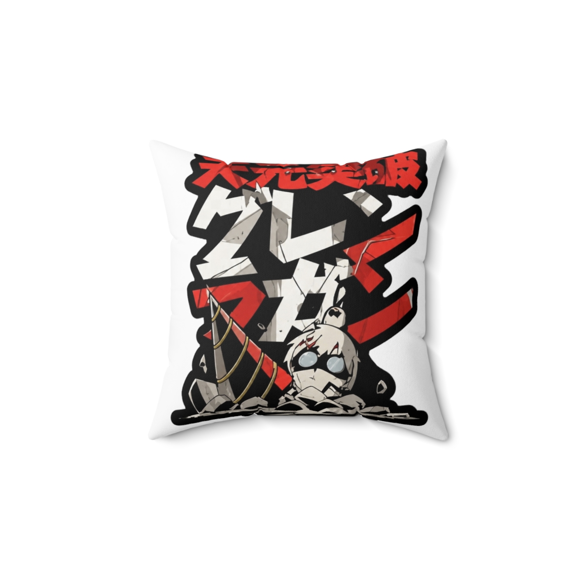 Gurren Lagann Anime Throw Pillow - alternate angle 1, merchandise